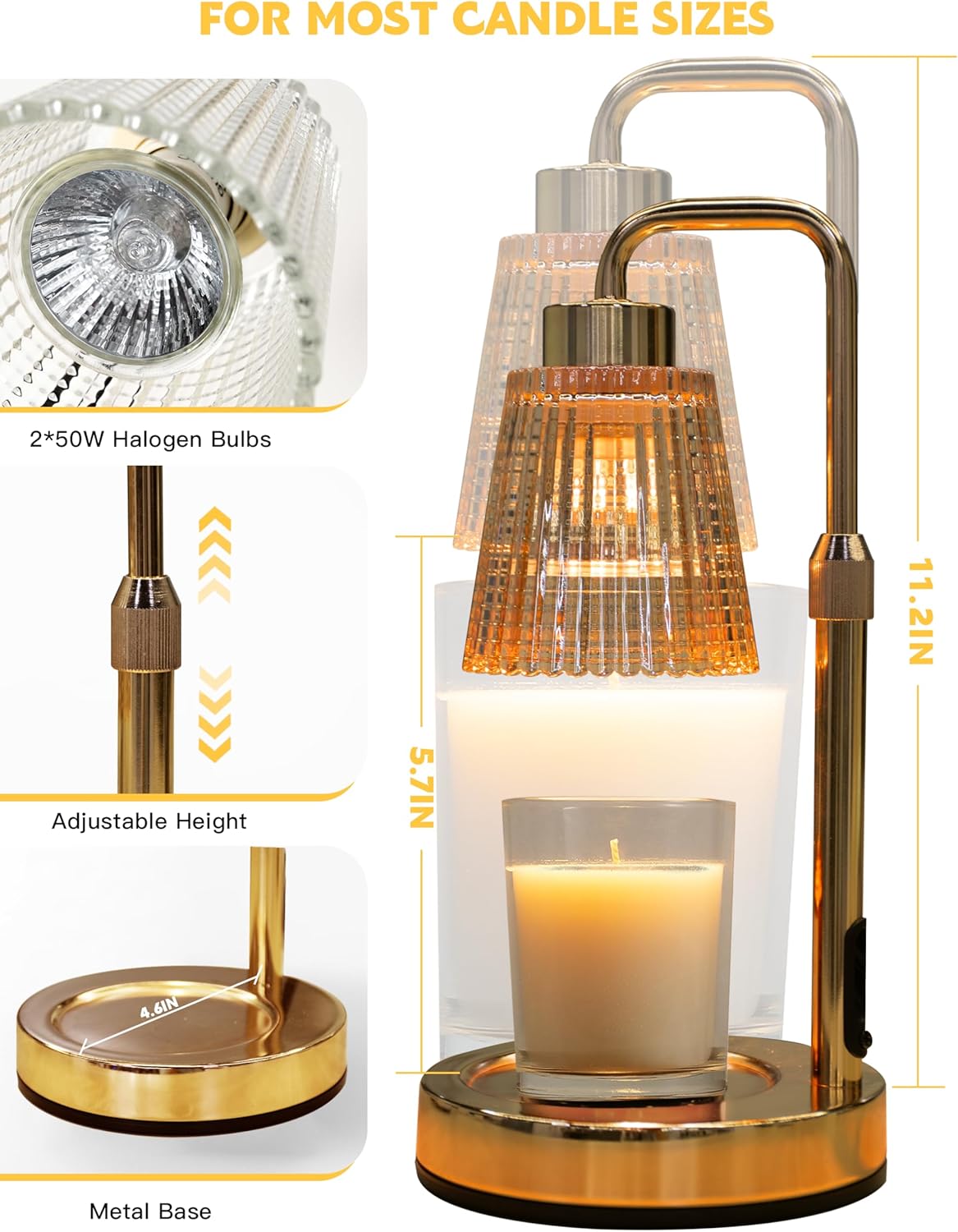 Dimmable Candle Warmer Lamp