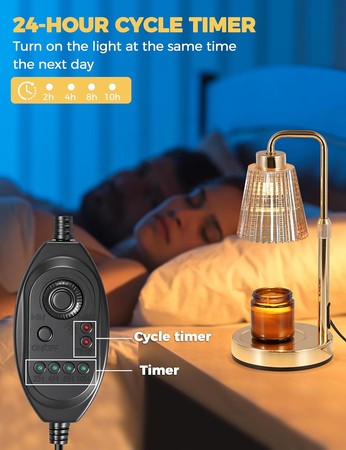 Dimmable Candle Warmer Lamp
