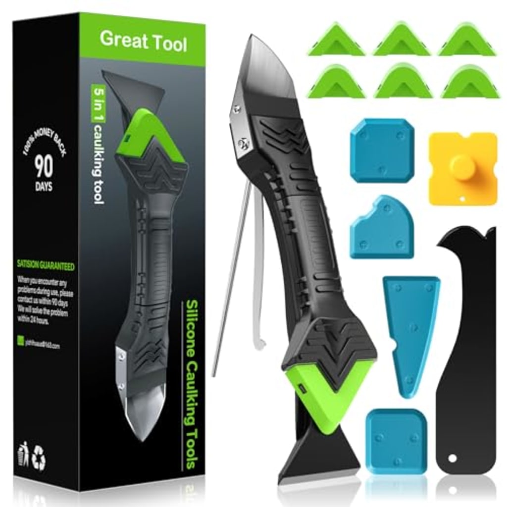 Sovian 5-in-1 Silicone Caulking & Grout Removal Tool
