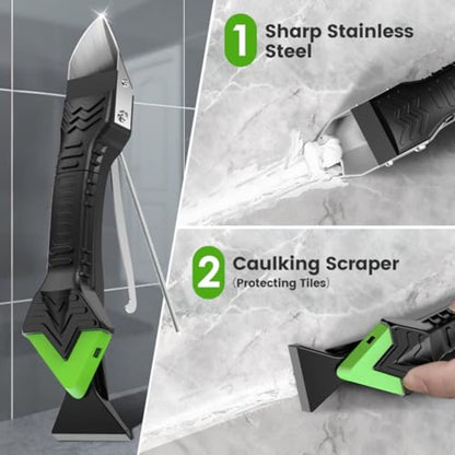 Sovian 5-in-1 Silicone Caulking & Grout Removal Tool