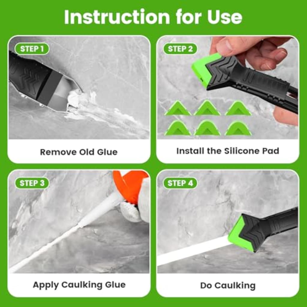 Sovian 5-in-1 Silicone Caulking & Grout Removal Tool